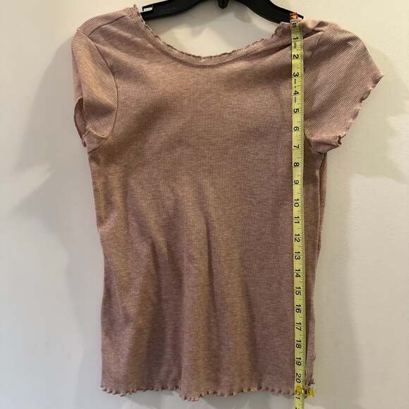 Nike dri fit Y2k Grunge Babydoll Scoop Back Tee Soft Brown-XS - Picture 6 of 6